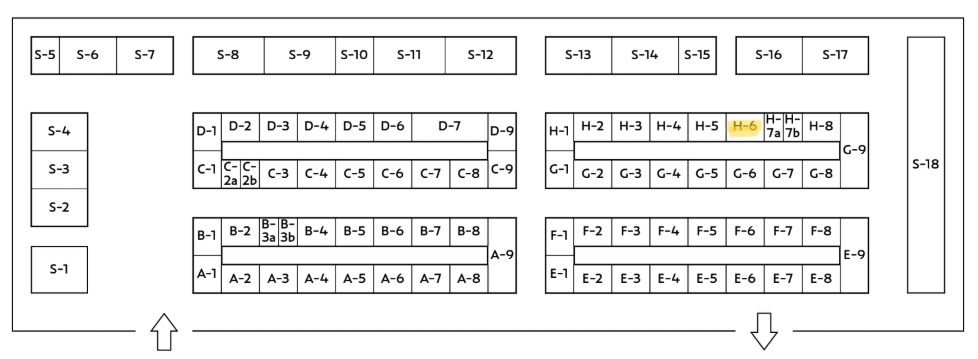 キーケットサークル配置図